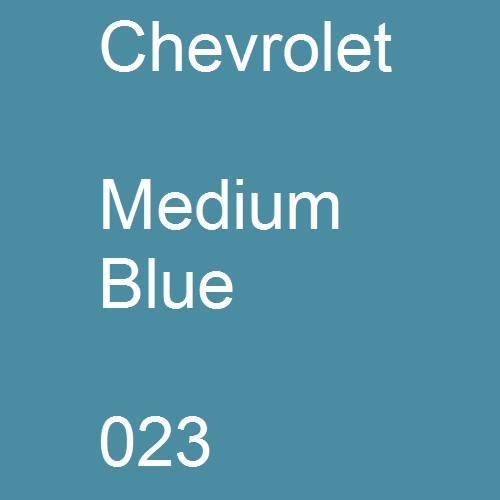 Chevrolet, Medium Blue, 023.